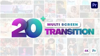 Multi Screen Transition  Premiere Pro template  Tutorial [upl. by Anavlis]