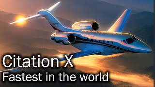 Cessna Citation X  the fastest civilian plane in the world [upl. by Sell]