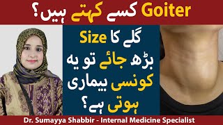 What Is Goiter Kya Hai  Goiter Thyroid Gland Causes Symptoms and Treatment [upl. by Ainahpets]