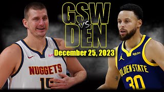 Golden State Warriors vs Denver Nuggets Full Game Highlights December 25 2023  NBA Christmas 2023 [upl. by Temirf]