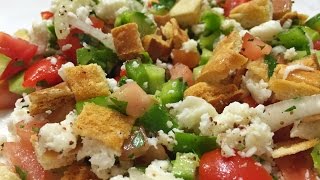 Fattoush  Arabian Salad فتوش [upl. by Nayve313]