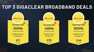 TOP 3 GIGACLEAR BROADBAND DEALS [upl. by Onurb]