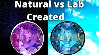 NATURAL ALEXANDRITE VS LAB CREATED do they both change color [upl. by Cassius]