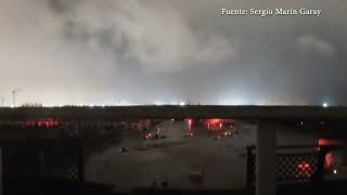 Así se inundó Alfafar una cámara instalada en una terraza captó toda la tragedia [upl. by Geffner]