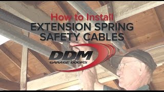 How to Install Extension Spring Safety Cables [upl. by Ardehs]