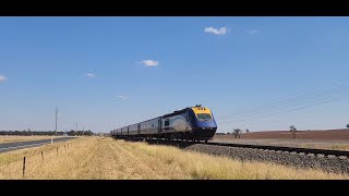 Melbourne to Sydney XPT at Harefield NSW Australia [upl. by Resa]