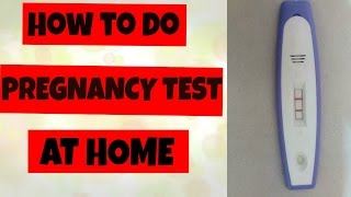 How to take pregnancy test at home using Home Pregnancy test kit in India [upl. by Hulburt]