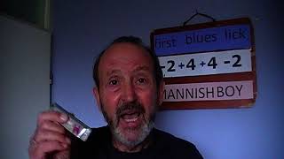 Les 3 je eerste blues op de mondharmonica Mannish Boy  vereenvoudigd [upl. by Oakes]