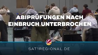 Nach Einbruch in Schule Abiprüfungen in ganz Niedersachsen unterbrochen [upl. by Nairahcaz]