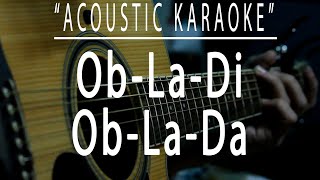 Obladi oblada  The Beatles Acoustic karaoke [upl. by Alraep]