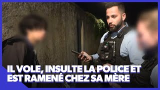 Il vole insulte la police et est ramené chez sa mère [upl. by Lennon]