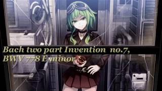 Bach  Two Part Invention no7BWV778 E minor ver Megpoid [upl. by Lora177]