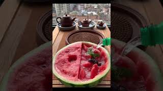 Watermelon amp Tea amp Soda coffee teacorner teacoaster tea teacity goodthing tealoversparadise [upl. by Arrakat]