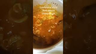 Redsauce chitterlings asmr chitterlings food [upl. by Enelak]