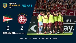 TorneoBinance 2023  Fecha 3  resumen de Estudiantes  Lanús [upl. by Wagoner]