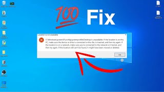 How to fix location is not available problem in windows 10 • location not available problem fix [upl. by Nodnrb]