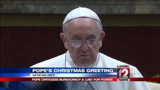 Pope in blistering critique of Vatican bureaucrats [upl. by Acirat136]