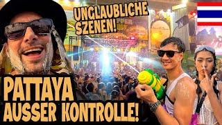 PATTAYA SONGKRAN 💦 Beach Road amp Walking Street Wan Lai [upl. by Alorac]