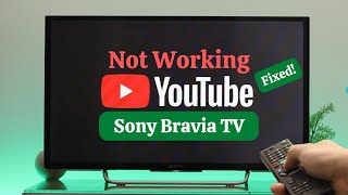 Fix Sony Bravia TV YouTube App Not Working [upl. by Otreblanauj]