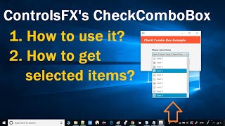 ControlsFXs CheckComboBox  How to use CheckComboBox in JavaFX [upl. by Cohette54]