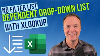 How to use XLOOKUP to Create Dependent DropDown Lists in Microsoft Excel [upl. by Tyrrell980]