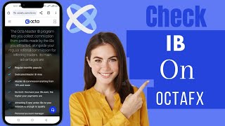 How To Check IB In OctaFX  Check IB Partner In OctaFX [upl. by Eilyk9]