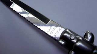 Frank Beltrame Italian Stiletto 9quot knife in Abalone Pearl Limited Breathtaking [upl. by Robers87]