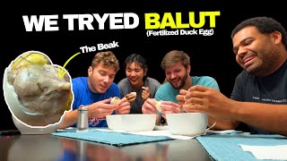 We Tried Balut Fertilized Duck Egg [upl. by Lotti]