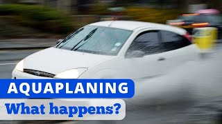 Aquaplaning real footage How to stay safe [upl. by Bevan789]