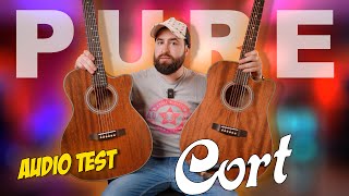 Cort Pure Acoustic Guitars Dreadnought or OM style [upl. by Naivart]