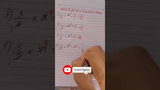 Math tricks 22 Cancellation method [upl. by Adnarram]