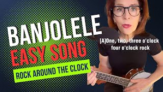 Easy Banjolele Song for Beginners shorts [upl. by Notneb293]