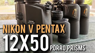 Nikon Action EX 16x50 12x50 7x35 and Pentax SP 12x50 WP [upl. by Morita873]