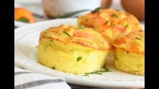 Mini SpinachPeppers Crustless Quiches with Yogurt [upl. by Odnomyar170]