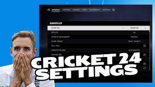 MY CRICKET 24 SETTINGS [upl. by Elliott]