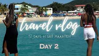 Travel VLOG  Christmas Eve  Saint Martin  Sint Maarten  Girls Trip  Holiday Trip  DAY 2🎄⚔️🏖️ [upl. by Ahtibbat212]