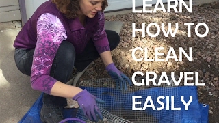 How to Clean Dirt Leaves and Pine Needles Out of Decorative Gravel and Landscape Rocks [upl. by Mata565]