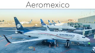 TRIP REPORT  AEROMEXICO Boeing 737 MAX 8 BUSINESS  Mexico City  Cancun [upl. by Ydnagrub]