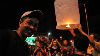 MAGICAL LANTERN FESTIVAL CELEBRATION KHOM LOI THAILAND CHIANG MAI YI PENG AND LOI KRATHONG TOUR [upl. by Ellerehc]