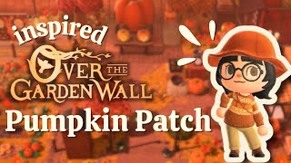 over the garden wall themed pumpkin patch 🎃  pottsfield  acnh speedbuild [upl. by Essam]