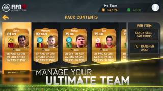 FIFA 15 Ultimate Team Mobile  Gameplay Trailer [upl. by Aiker421]