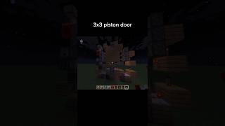 3x3 piston door bedrock minecraft minecraftredstone redstone [upl. by Zsa Zsa]