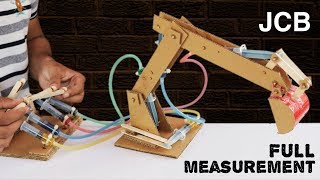 How to Make Hydraulic JCB From Cardboard with Measurement [upl. by Edson696]