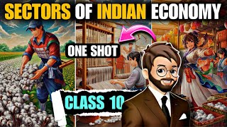 Sectors of indian economy class 10 One Shot  Animated Full हिन्दी में Explained  Economics Ch2 [upl. by Cattan]