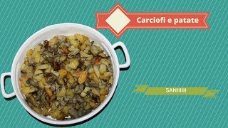 RICETTA  CARCIOFI e PATATE al FORNO  Veloci semplici e SANI [upl. by Dira]