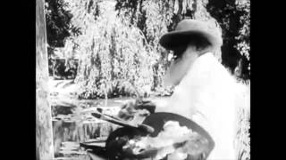 Film of Impressionist Painter Claude Monet at Work authentic video [upl. by Sueahccaz]