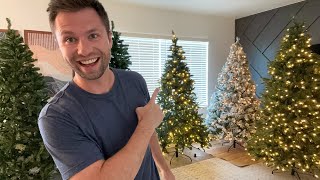 5 Best Christmas Trees On Amazon Nonsponsored Honest Christmas Tree Review [upl. by Arlin]