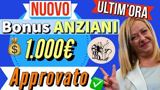 ⚡️UTIMORA❗️ NUOVO BONUS 1000 EURO PER ANZIANI❗️Prestazione Universale Ma ecco a chi spetta [upl. by Patton908]