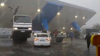 Hail storm with hard rain in Vereeniging Gauteng South Africa Nov 20 2020 Severe Weather [upl. by Anaiq]