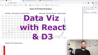 Data Visualization in React using D3js Line Chart Time Series amp Histogram [upl. by Wendt]